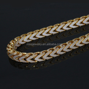 proveedor grande pesado helado Dubai nuevo 18 K italiano oro cuello Franco cadena diseños para los hombres MJCN069 - Product Image 3