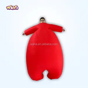 Erwachsene Fatsuit Inflatable Aufblasbares Kostüm Jumpsuit Rot –