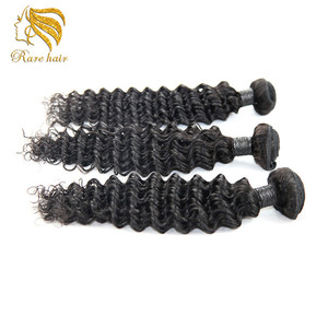 Super humano Remy extensiones de cabello virgen 100% peruano de <span class=keywords><strong>la</strong></span> onda profunda - Product Image 3