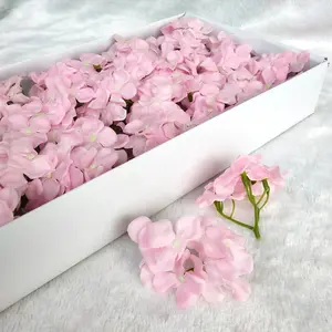 Flor de jabón de hortensia de cabeza de Rosa individual de alta calidad en caja de papel