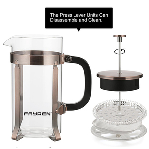 De noël promotionnel de Haute Qualité Borosilicate Verre pote de vidro Maker/Plongeur/Verre Thé Pot/Français <span class=keywords><strong>Café</strong></span> Presse - Product Image 6