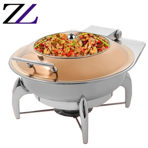 Suministros para Restaurantes Italianos, Calentador de Alimentos de Acero Inoxidable de Lujo de 6 Litros, Recipiente para Calentar Alimentos con Combustible de Gel Hidráulico en Venta en Filipinas - Product Image 4