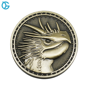 Zhongshan Cugle Personnalisé Monstre de Haute Qualité En Laiton Antique Pièce de Défi - Product Image 4