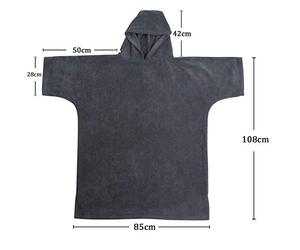 <span class=keywords><strong>Poncho</strong></span> à capuche <span class=keywords><strong>en</strong></span> tissu éponge microfibre pour adulte - Product Image 6