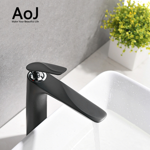 Grand Corps Noir Design En Laiton Robinet de salle de Bain <span class=keywords><strong>Cascade</strong></span> <span class=keywords><strong>Mitigeur</strong></span> De <span class=keywords><strong>Lavabo</strong></span> - Product Image 6