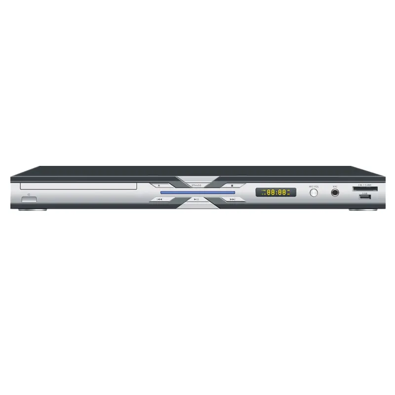 DVD-TKB362 USB SD DVD מלא מתכת בית DVD נגן עם שלט רחוק ותצוגת LED