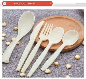 Biodégradables non toxique <span class=keywords><strong>boutique</strong></span> amidon de maïs dessert cuillère pour la vente en gros - Product Image 2