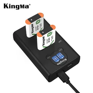 KingMa NP-BX1 LCD ekran çift USB şarj için NP-BX1 pil Sony RX100 M3 M4 kamera