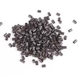 Mini anneaux en cuivre pour Extension de cheveux, pièces, perles tubulaires lisses, Micro anneaux - Product Image 1