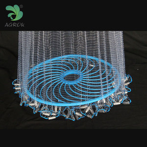 Rayon 6-12ft Haute Qualité Nylon Monofilament De Pêche Épervier Américain style Frisbee Coulée Net - Product Image 4