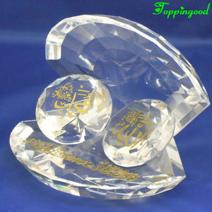 Fancy Islamic Crystal <strong>Shell</strong> <strong>Ornaments</strong> for Wedding Takeaway Gifts - Product Image 1