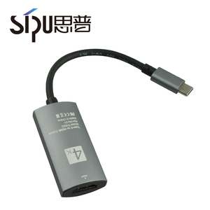 SIPU <span class=keywords><strong>USB</strong></span> C до <span class=keywords><strong>HDMI</strong></span> адаптер Тип C + <span class=keywords><strong>HDMI</strong></span> Женский кабель конвертер Алюминий для MacBook - Product Image 4