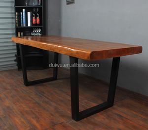 Cuisine chambre utilisé meubles récupérés bois exotique table à manger - Product Image 3