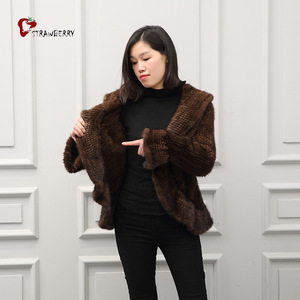 Nuevo 2018 Real piel <span class=keywords><strong>abrigo</strong></span> de piel/Piel de visón <span class=keywords><strong>abrigo</strong></span> para las mujeres - Product Image 2
