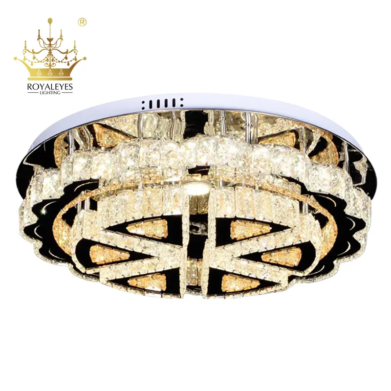 Different Size Customized Small Home Lighting Luxury K9 Crystal Chandeliers & Pendant Lights Chrome SC7012