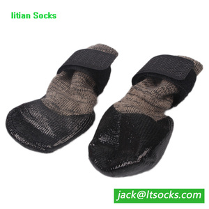 Custom Made Anti-bacterial <span class=keywords><strong>Pet</strong></span> dog design outdoor shoes socks - Product Image 1