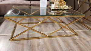 Modern Design <strong>Rectangle</strong> Shape Glass Top Stainless Steel Frame Coffee <strong>Table</strong> <strong>Side</strong> <strong>Table</strong> Console <strong>Table</strong> - Product Image 3