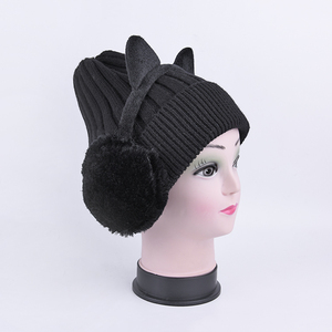 2018 Venta caliente Material cálido gato negro de invierno orejera - Product Image 2
