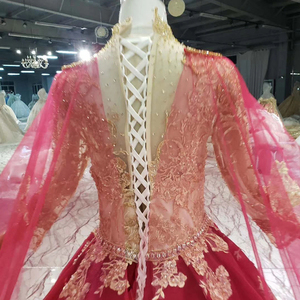 HTL141 2019 última <span class=keywords><strong>fiesta</strong></span> formal vestido de noche de cuello alto de encaje de manga larga <span class=keywords><strong>vestidos</strong></span> de <span class=keywords><strong>fiesta</strong></span> <span class=keywords><strong>vestidos</strong></span> de noche - Product Image 6