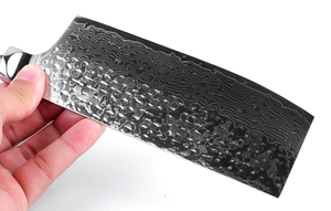 Couteau de cuisine forgé à la main, couteau de <span class=keywords><strong>chef</strong></span> damas japonais vierge, matériel tranchant Santoku pain dentelé Nakiri Gyuto - Product Image 2