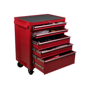 Heavy Duty Drawer Garage Storage Steel Tool Cabinet With Mechanic Trolley On Wheels Metal Tool Cabinet