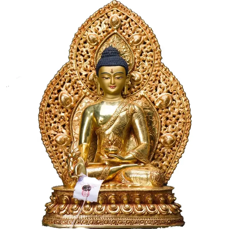مخصص اليدوية المعدنية البرونزية بوذا تمثال يجلس الطب بوذا تمثال للديكور المنزل