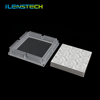 Angelilenstech — lentille optique led 9 en 1, acrylique clair, diffuseur de lumière, 60 degrés pour 2525 3030 3535 5050