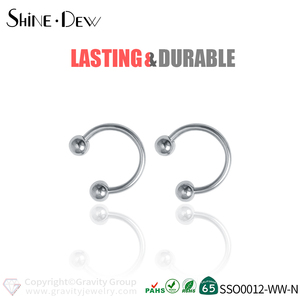 316L de Metal de la joyería Piercing de oreja Piercing Anillos anillo de la nariz para las mujeres los hombres, los niños - Product Image 2