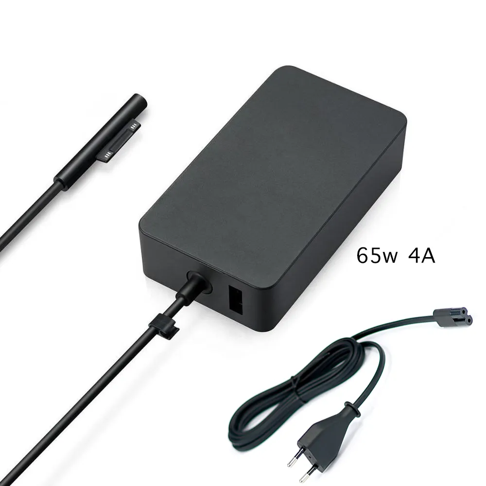 Hot Selling for Microsoft Surface Pro charger 36W 44W 65W US UK EU plug Surface Book and Surface Pro 3 5 4 computer charging