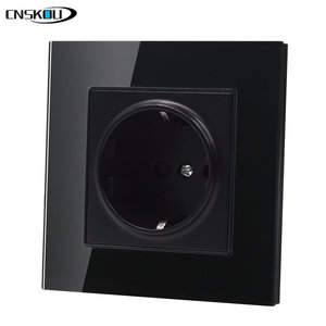 CNSKOU 2024 New EU European Standard Black Panel <strong>Outlet</strong> 16A AC110V-250V Wall <strong>Socket</strong> <strong>Sockets</strong> <strong>Switch</strong> - Product Image 5