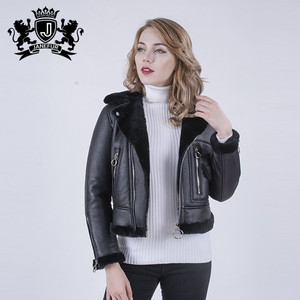 Precio de fábrica moda invierno cálido de invierno negro de invierno chaquetas de cuero de <span class=keywords><strong>las</strong></span> mujeres abrigos - Product Image 3