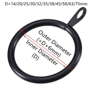 Pièces de 20 rideaux à œillets, drapé en métal - Product Image 3