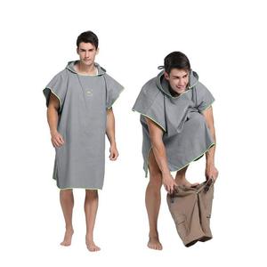 China Lieferanten Licht Gewicht Kompakte Mikrofaser Ändern Robe Surf Poncho - Product Image 5