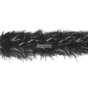 directamente alta calidad abastecido 4-6 pulgadas 2 yardas rojo silla boas para <span class=keywords><strong>la</strong></span> decoración del partido, barato pluma - Product Image 5