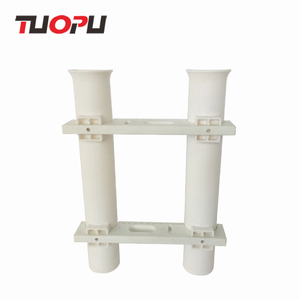 לבן ושחור פלסטיק PVC חכת דיג מתלה בעל - Product Image 2