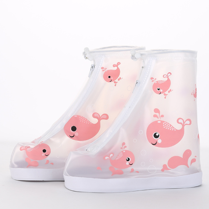 Детский многоразовый водонепроницаемый галош Детские рюкзаки для садика с противоскользящей подошве; Сапоги для дождливой погоды, Детская Милая водонепроницаемая обувь чехлы