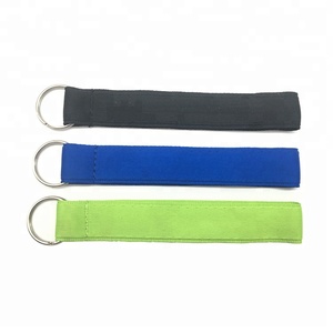 <span class=keywords><strong>Barato</strong></span> personalizado libre mosquetón cordón llaveros en blanco - Product Image 1