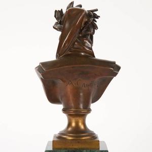 Diseño clásico bronce Dante busto estatua - Product Image 4
