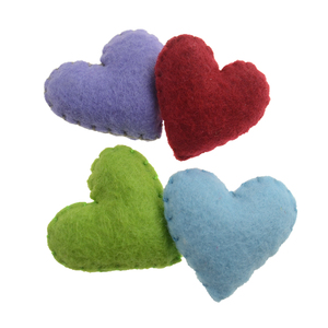 Decorazioni per Artigianato, Bomboniere, Addobbi per Baby Shower, Ghirlanda Arcobaleno, Ornamenti Personalizzati per Albero di Natale, Cuori in Feltro - Product Image 4