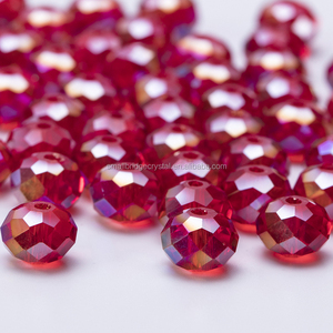 Pendientes de gota de agua de vidrio hueco para fabricación de joyas cuentas de Vidrio colorido colgante de cristal de - Product Image 3