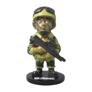 Großhandel maßge schneiderte Militär/Krieger Figur Modell/Kämpfer Figur Skulptur/Kriegs soldat Statue in Aktion