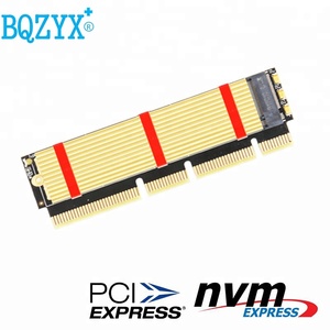 M.2 NGFF NVMe SSD PCIe 3.0X16/X8/X4 adaptateur avec radiateur pour 1U/2U serveur et profil bas PC - Product Image 1
