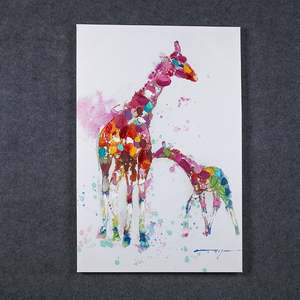 Abstracto moderno forma Animal jirafa lona impresión del arte Poster <span class=keywords><strong>Picasso</strong></span> pared fotos casa Decoración - Product Image 3