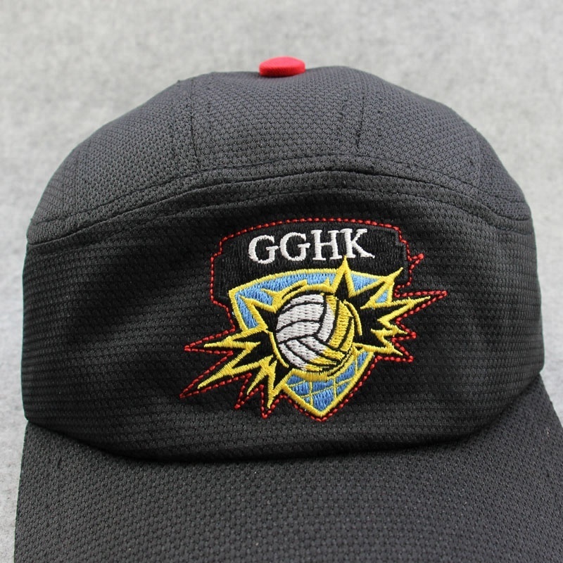 Special Design Design 5 panels baseball cap and hat with sandwich and's logo embroidery