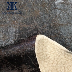 Tissu en daim nubuck poli, tissu en sherpa polaire collé / Tissu pour bottes plates en daim pour femmes / Tissu pour canapés inclinables en daim - Product Image 3