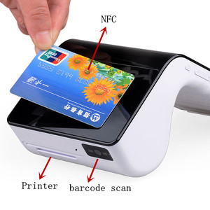 PT7003 pda <span class=keywords><strong>mobile</strong></span> pos machine payment scanner qr code printer nfc reader card bank credit, All in One - Product Image 1