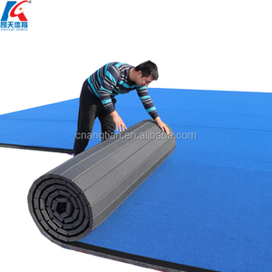 Alfombra enrollada wushu de espuma de lucha, colchoneta de gimnasia rítmica, para animadoras - Product Image 3
