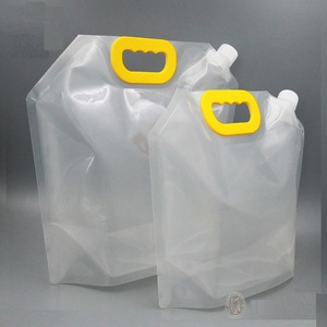 Wholesale high quality plastic water bag spout pouch 5L liquid doypack