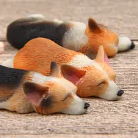 3D קורגי מגנט חמוד שינה כלב מקרר