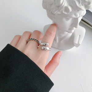 Anillos en forma de serpiente de superficie lisa de plata pura de moda al por mayor en <span class=keywords><strong>stock</strong></span> - Product Image 4